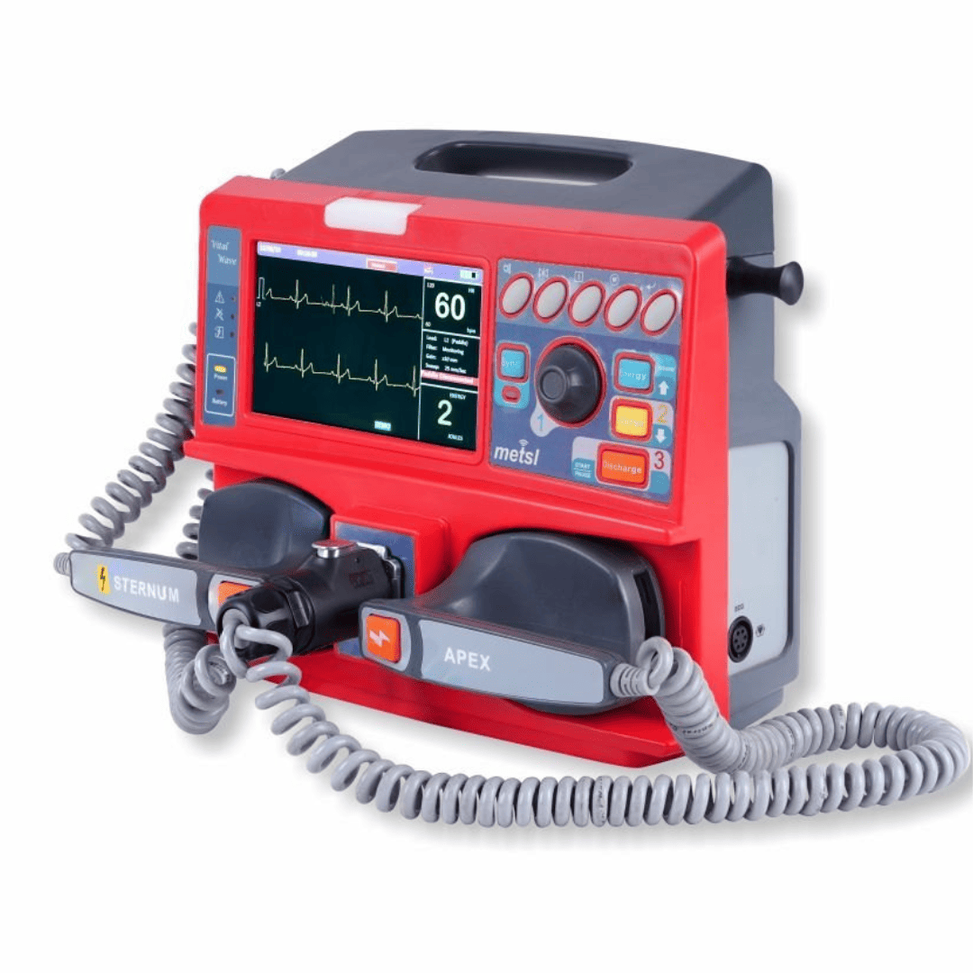 VITAL WAVE PORTABLE BIPHASIC DEFIBRILLATOR WITH AED