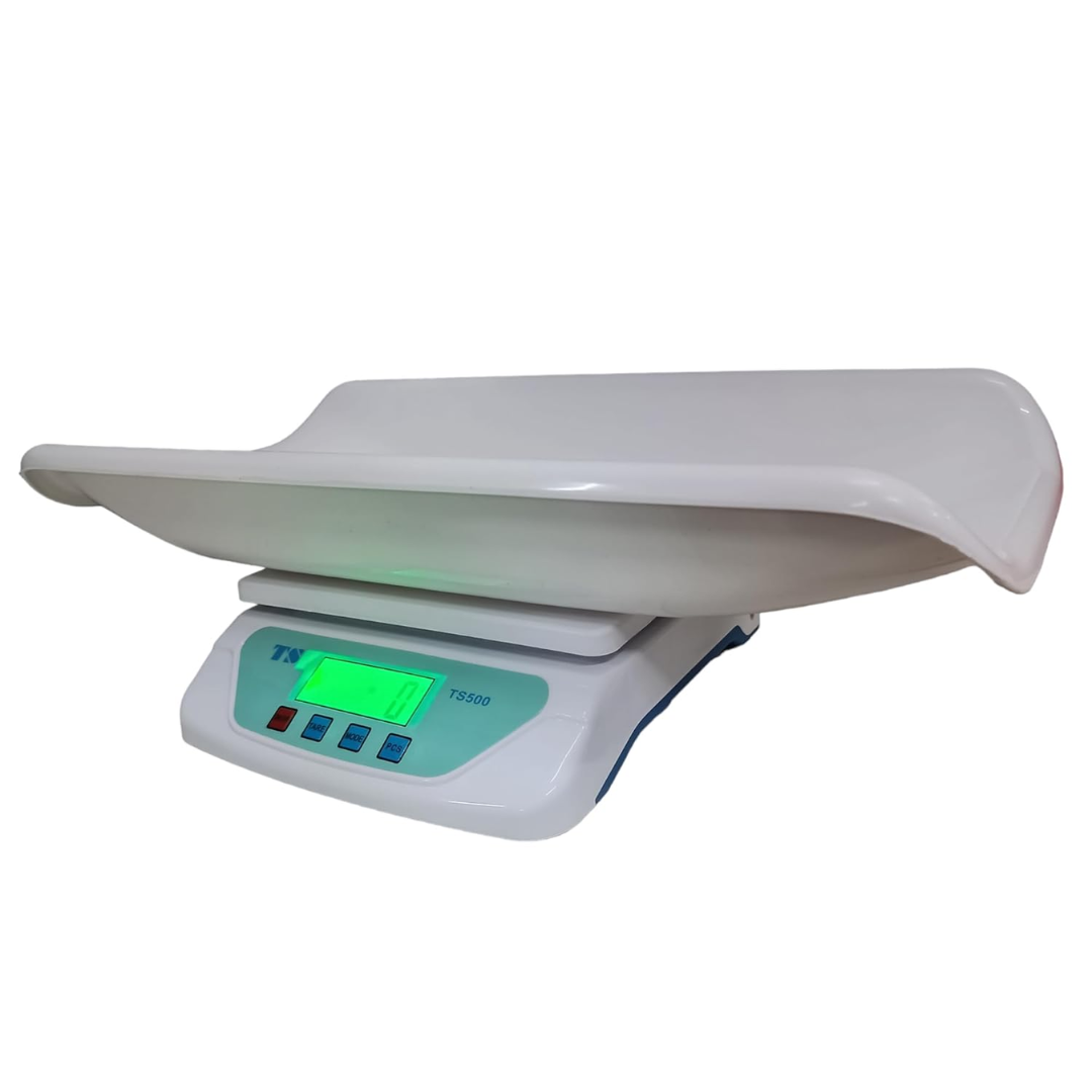 Digital Baby Weighing Scale With Tray For Newborn Baby (White)